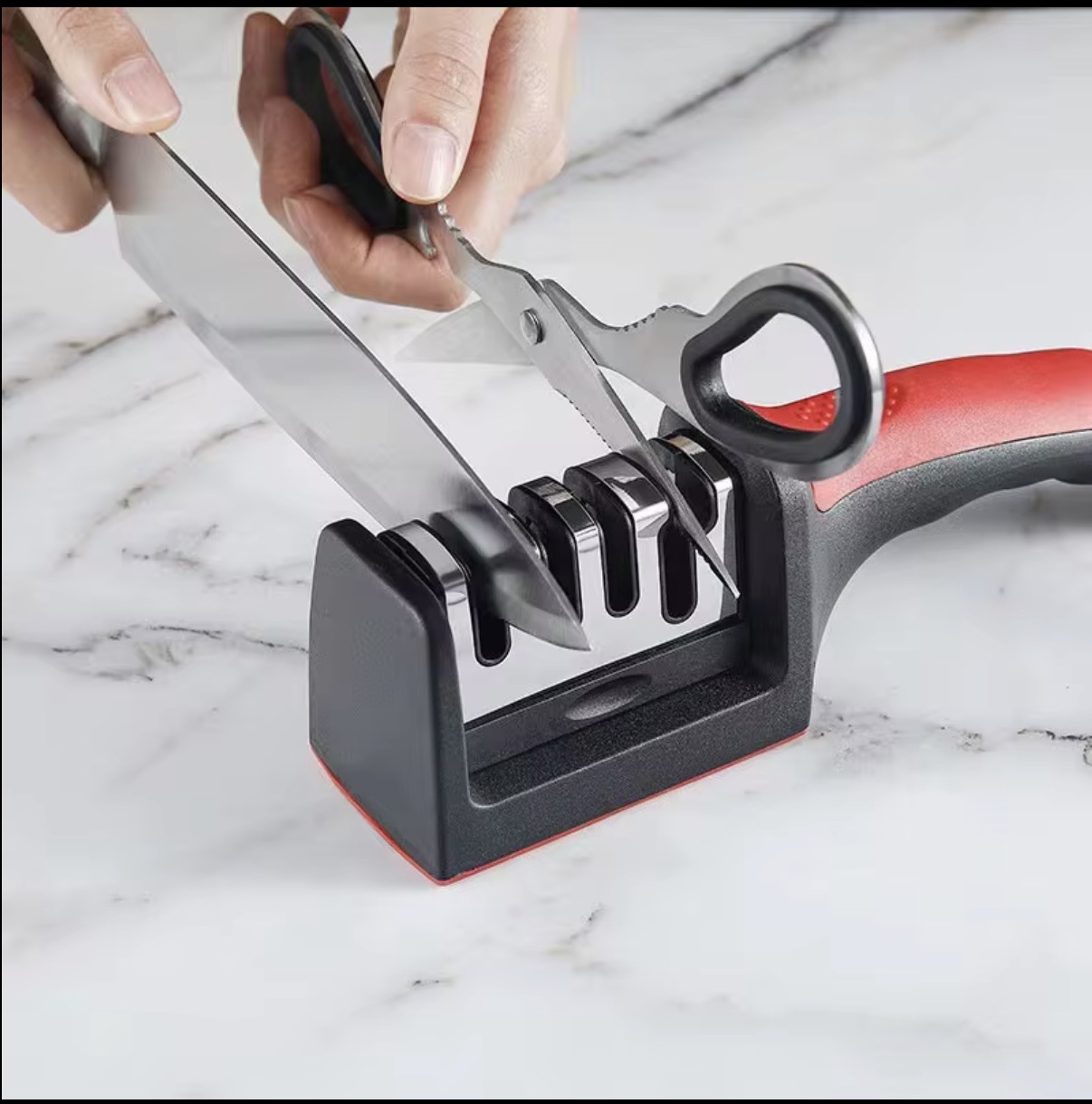 Knife Sharpener 4 Stages Professional Kitchen Sharpening Stone